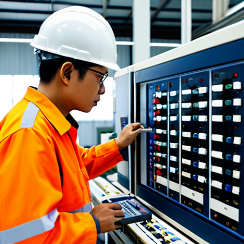 Home 17 공장자동화 자격증 응시 자격 - Industrial Automation Engineer**
"A Thai engineer in a clean and modern factory setting, working on...